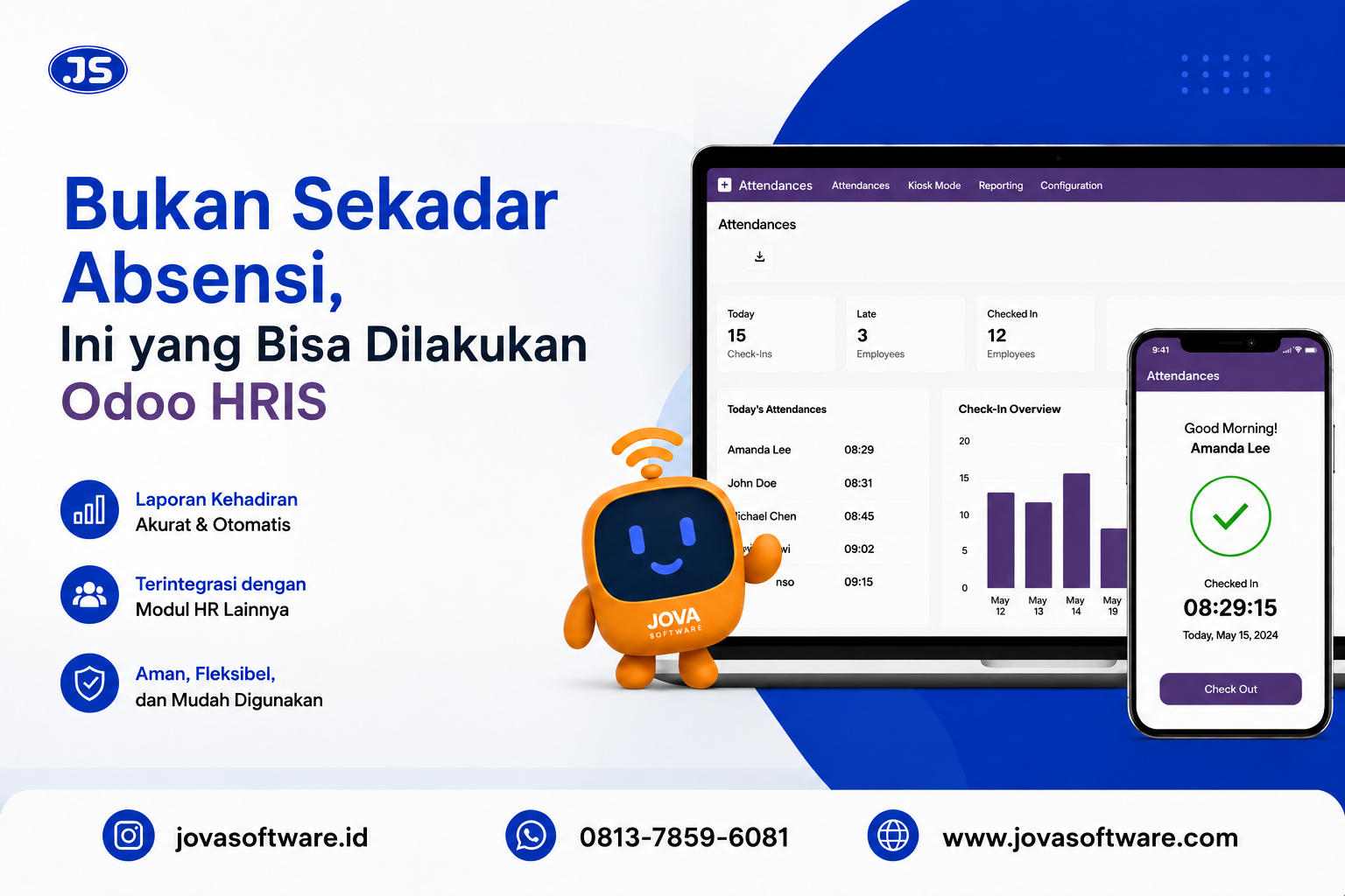 Bukan Sekadar Absensi, Ini yang Bisa Dilakukan  Odoo HRIS